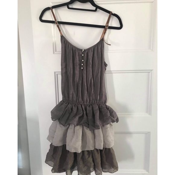 CECICO tiered ruffle dress with belt - Picture 6 of 6